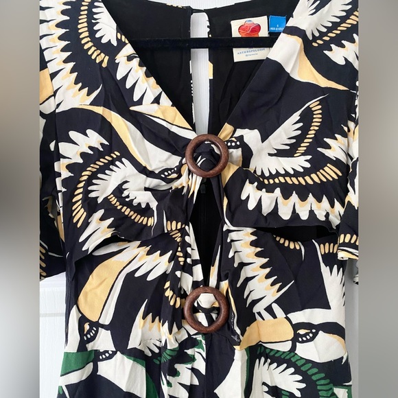 Anthropologie x Farm Rio Toucan Cutout Jumpsuit, Size S - Picture 10 of 14